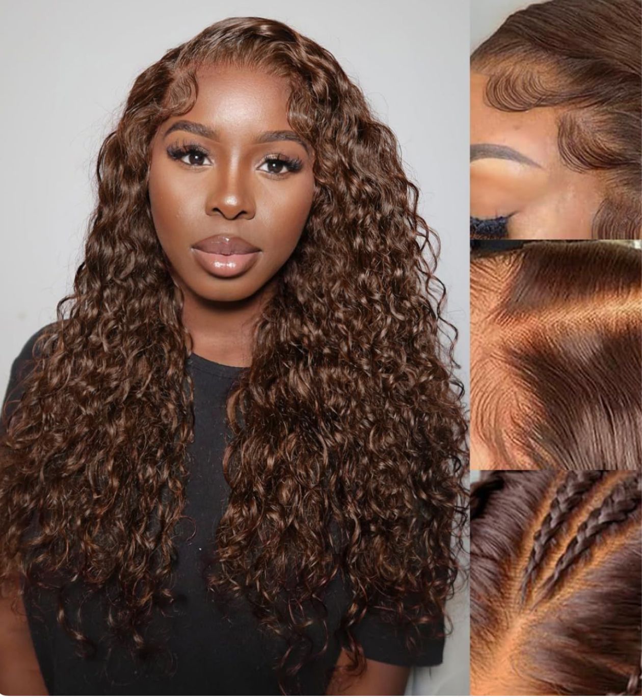 Luxury Deep Curly Lace Front Wig – Natural Hairline